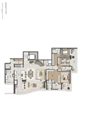 Imagem BOSQUE CEREJEIRAS - TECNISA - Apartamento de 222m², com um lazer grandioso e completo!!