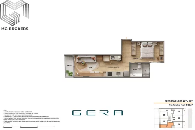 Imagem Apartamento à venda na Gávea, Rio de Janeiro - 1 quarto, 1 sala, 38m² de área - Imperdível oportunidade!