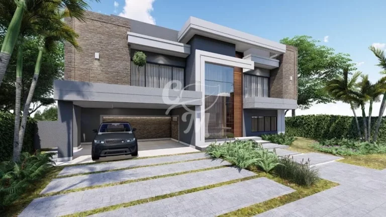 Imagem Arquitetura Moderna - Casa em Fase de Acabamento