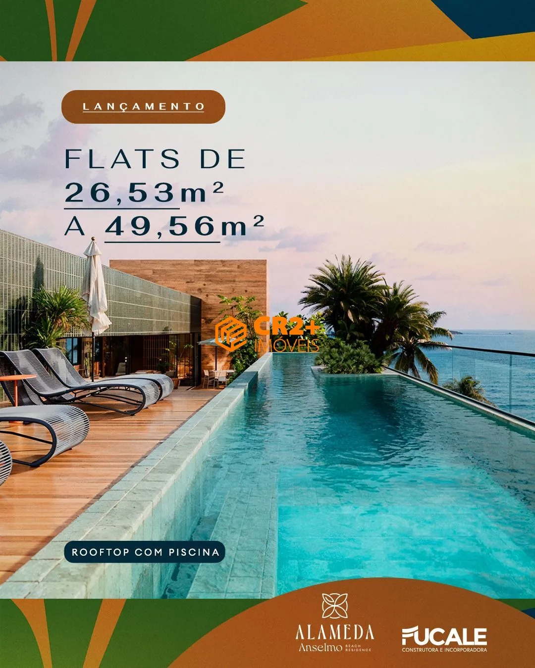 Imagem Flats á Venda de 26 á 49m² na Praia de Tamandaré.