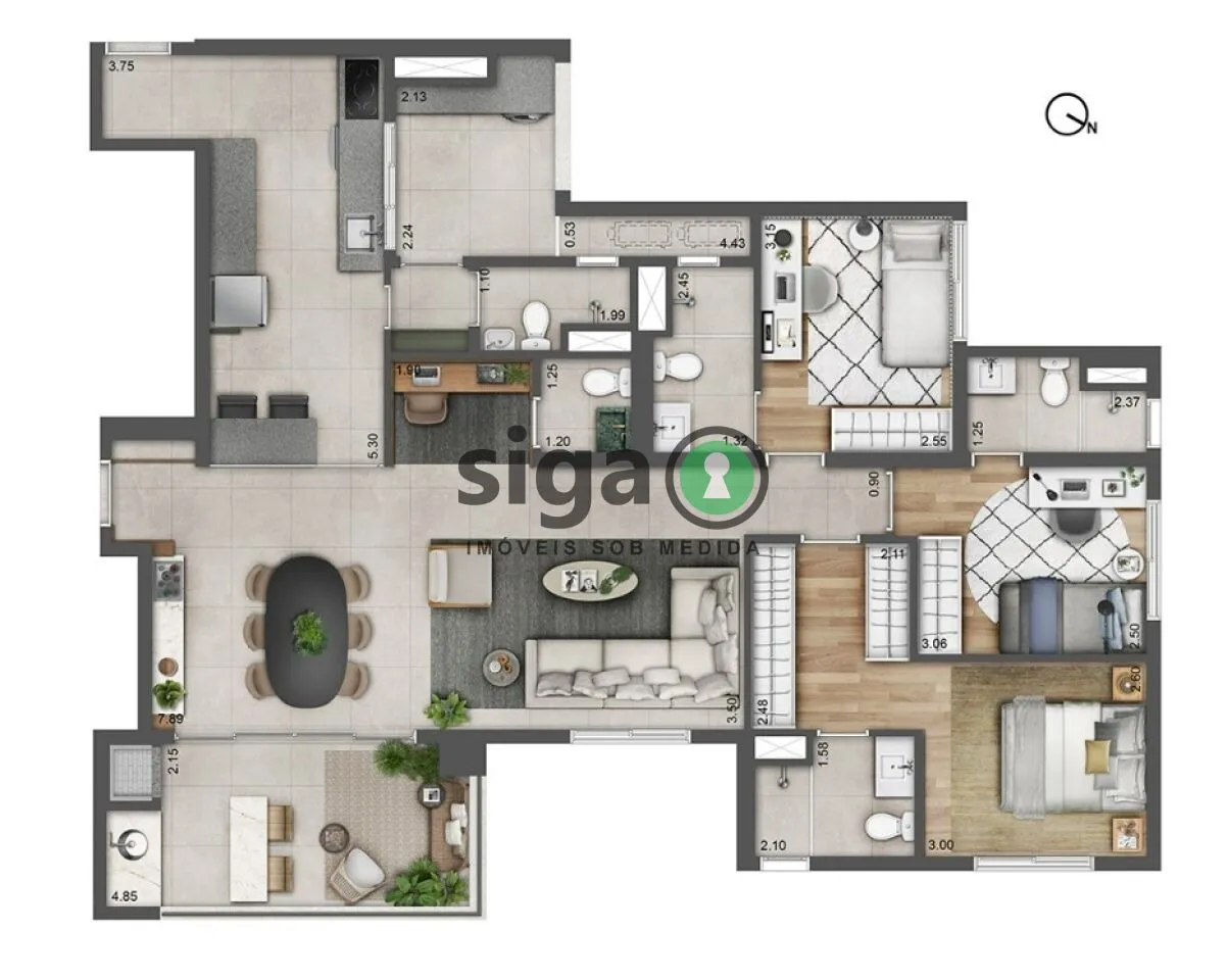 Imagem Apartamento para venda no Morumbi 04 dormitórios, São Paulo - SP