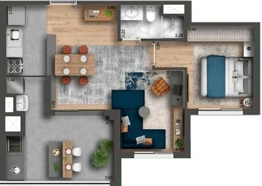 Imagem O Smart Home traz toda a qualidade com o melhor custo-benefício da Nova Klabin. Um condomínio de a...