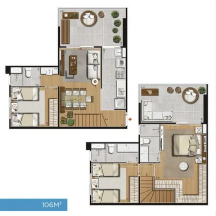 Imagem Apartamento com 2 Quartos à Venda, 87 m² em José Menino - Santos