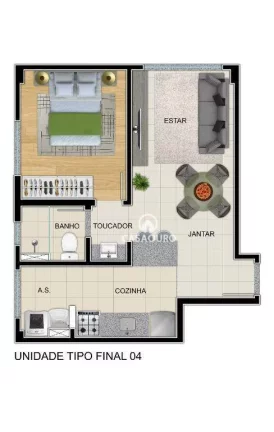 Imagem Apartamento com 1 quarto à venda, 56 m² - Santa Efigênia - Belo Horizonte/MG