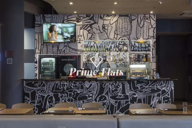 Imagem Flat disponível para venda no Hotel Íbis Tamboré, com 19m², 1 dormitório e 1 vaga