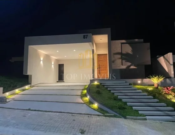 Imagem Maravilhosa casa três dormitórios Suíte com closet piscina área gourmet no condomínio Santa Monica