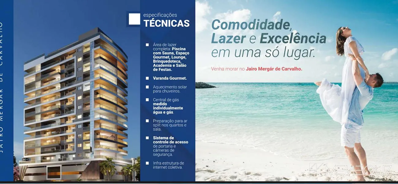 Imagem Empreendimento de alto padrão com exclusivos apartamentos de 3 quartos a venda na Praia do Morro em Guarapari