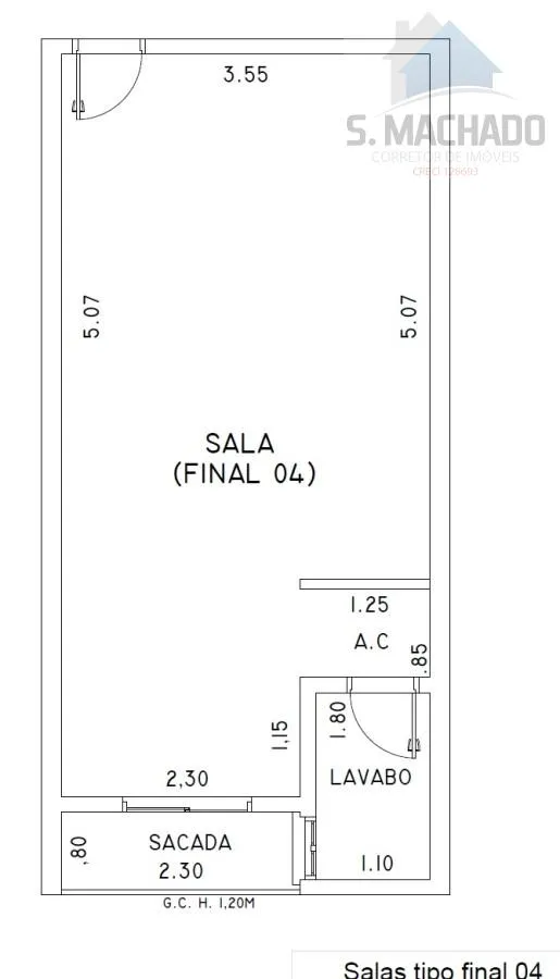 Imagem Sala Comercial para Venda em Santo André / SP no bairro Vila Curuça