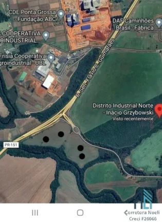 Imagem Terreno a venda 200 mil m², em polo Industrial, 10 km do centro de Ponta Grossa PR