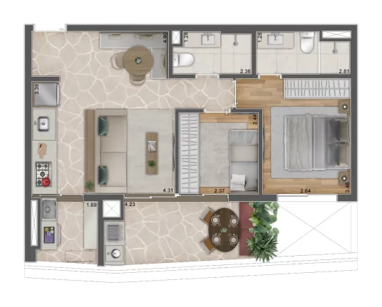 Imagem BIOARQ PINHEIROS - STAN - Aptos de 67 a 155m², ao lado da estação Fradique Coutinho do metrô!