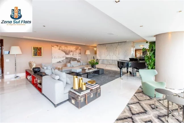 Imagem Apartamento Alto Padrão à Venda No Campo Belo Com 4 Suítes e 5 Vagas
