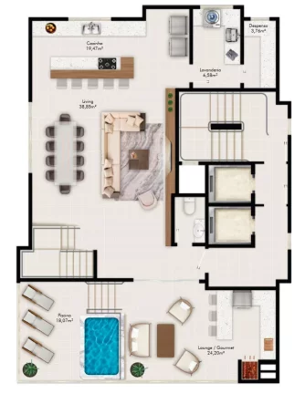 Imagem Aura by WF - Apartamento à venda no bairro Meia Praia - Itapema/SC