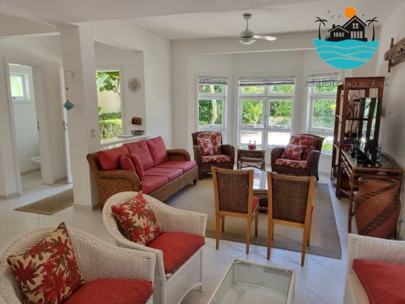 Imagem Aluguel Juquehy Condomínio - Casa em Juquehy com 4 dormitórios, 2 suítes, 150m da praia - Acomodação máx. 8 pessoas | Juquehy Imobiliária.