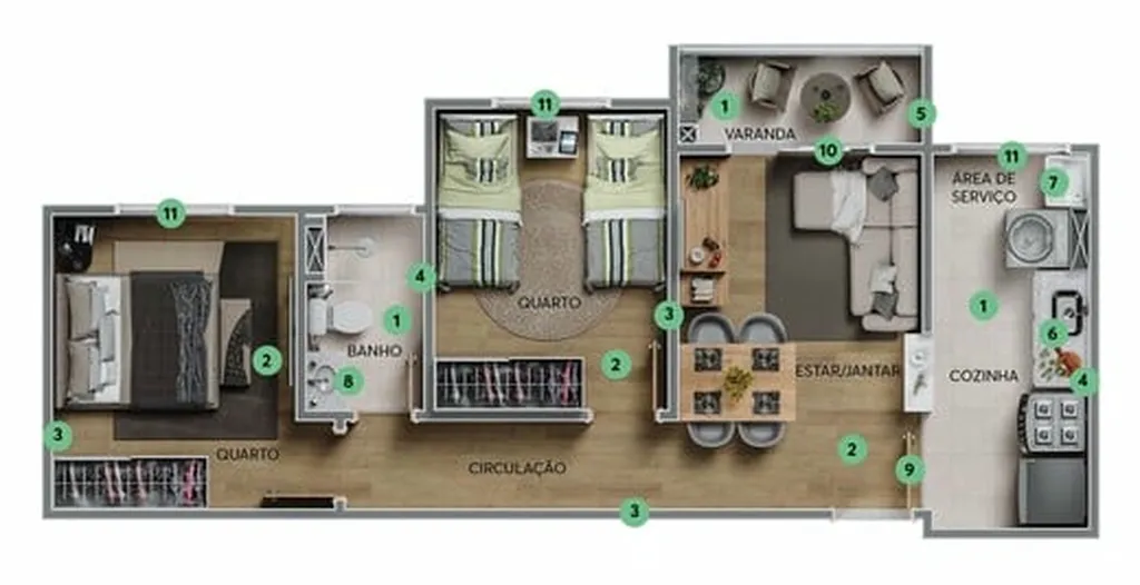 Imagem Apartamento à venda no bairro Jardim Novo Mundo - Goiânia/GO