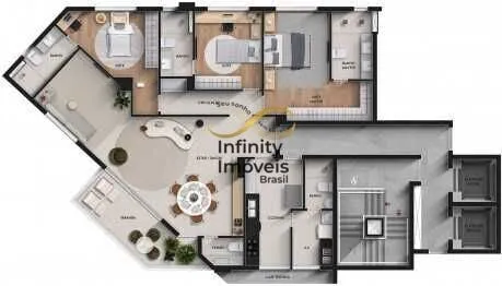 Imagem Turmalina - Apartamento Alto Padrão em Savassi, Belo Horizonte/MG