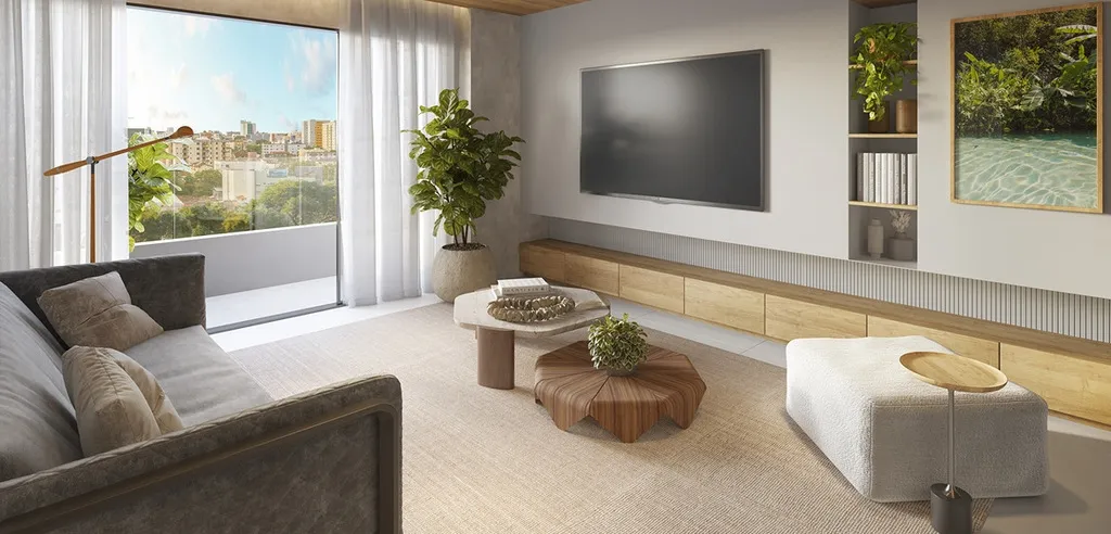 Imagem Apartamentos de 2 dormitórios e 1 suíte com 87 a 104m² privativos com lazer no térro e no roofto...