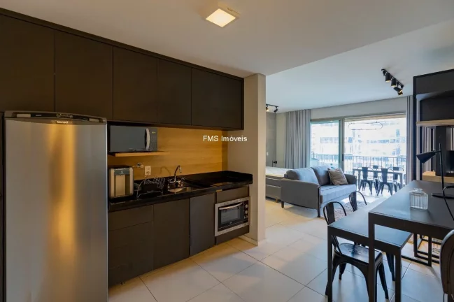 Imagem Apartamento à venda em São Paulo-SP, Itaim Bibi: 1 quarto, 1 sala, 1 banheiro, 1 vaga de garagem, 48m². Venha conferir!
