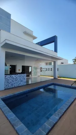 Imagem Casa de luxo em condomínio fechado no Jardim Itália - Cuiabá-MT 4 suítes, 382m², 4 vagas Próximo ao clube Imperdível!
