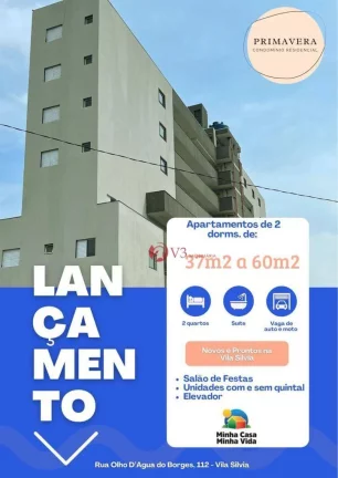 Imagem Apartamento com 2 dormitórios à venda, 61 m por R$ 340.000 - Vila Sílvia - São Paulo/SP