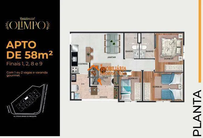 Imagem Apartamento com 3 dormitórios à venda, 58 m² por R$ 506.883,00 - Macedo - Guarulhos/SP