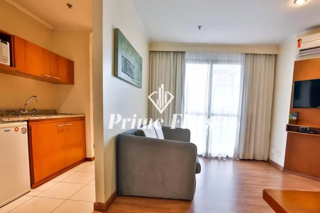 Imagem Flat disponível para venda Quality Suítes Long Stay Vila Olímpia, com 52m², 2 dormitórios e 1 vaga