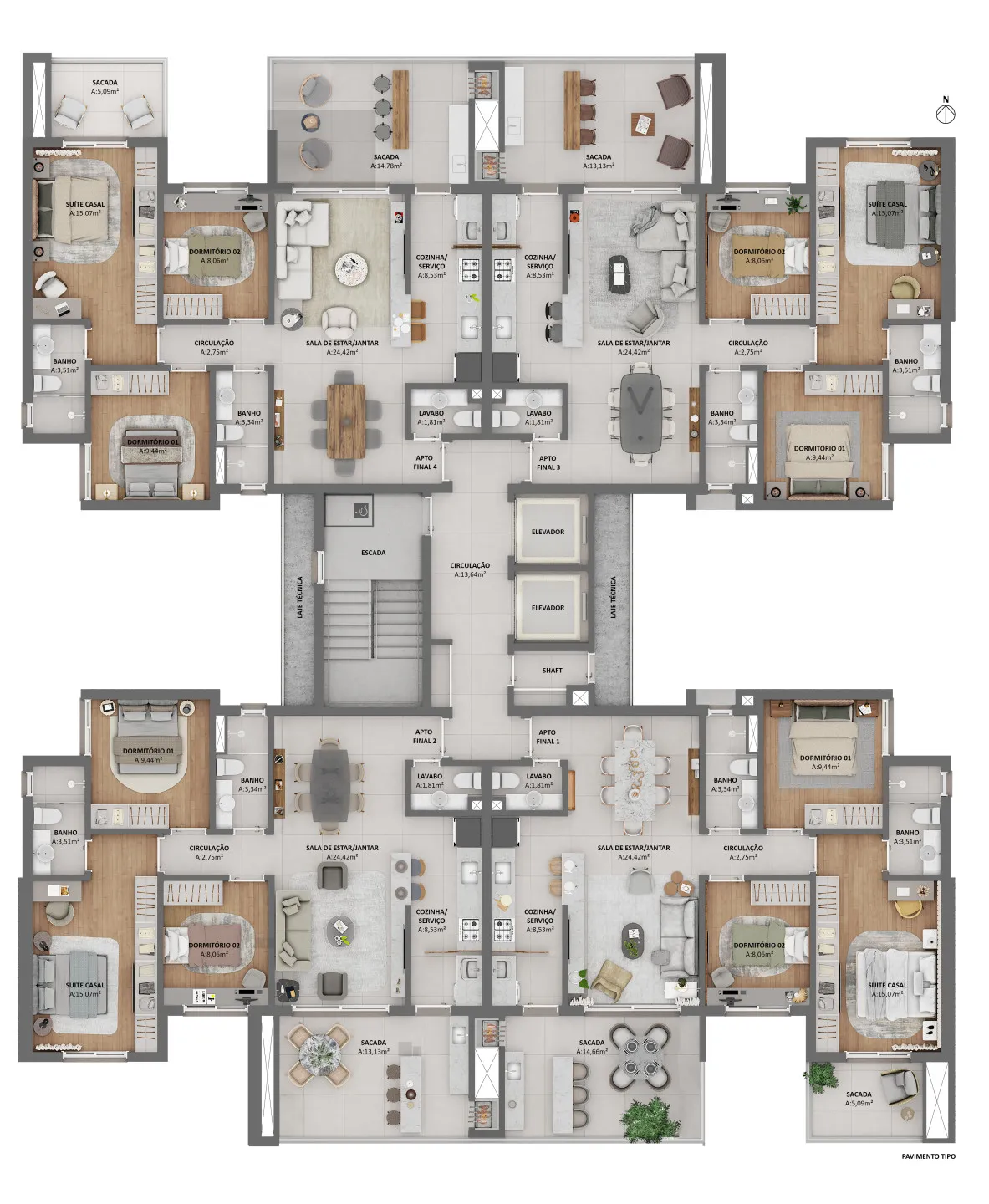 Imagem Apartamento à venda em Caxias do Sul, Panazzolo, com 3 quartos, 147.58m2