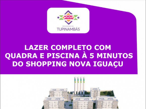 Apartamento com 2 Quartos à Venda, 44 m² em Centro - Nova Iguaçu