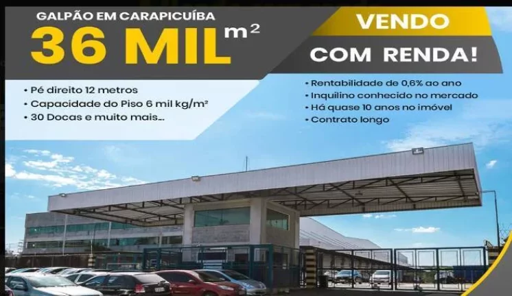 Galpão em Carapicuiba - A Venda com renda