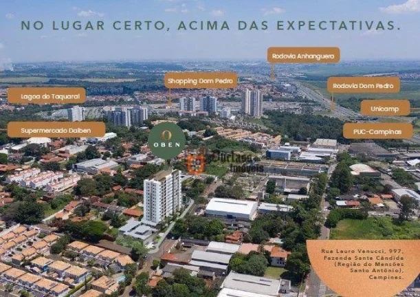 Imagem Apartamento com 2 dormitórios à venda, 61 m² - Parque Rural Fazenda Santa Cândida - Campinas/SP