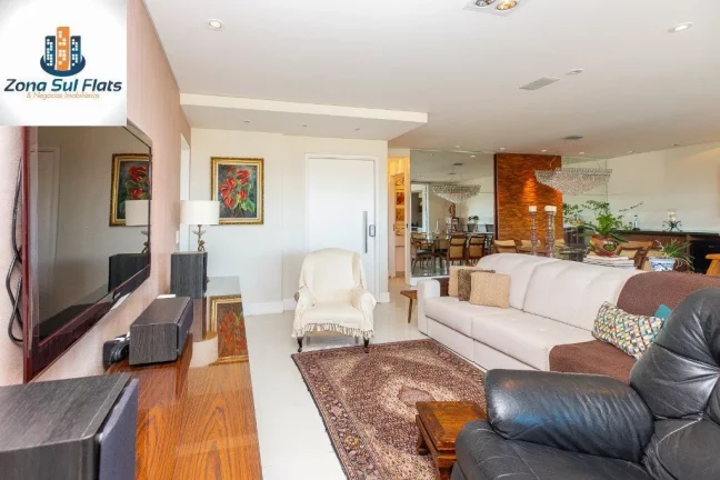Imagem Apartamento Alto Padrão à Venda No Campo Belo Com 3 Suítes e 3 Vagas - Varanda Gourmet