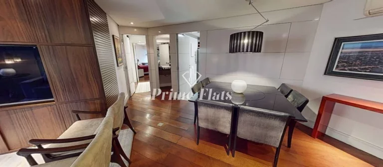 Imagem Flat disponível para locação no The Sutton House com 120m², 3 dormitórios e 2 vagas de garagem