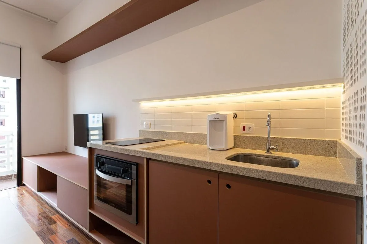 Imagem Apartamento com 1 Quarto para alugar, 35m² - Santa Cecília