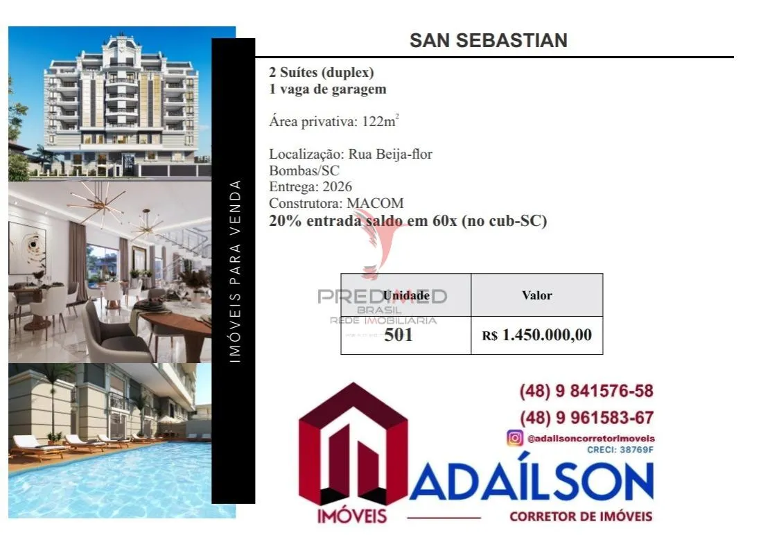 Imagem Residencial Jequitibá: apartamentos na Meia Praia Localizado na Meia Praia, em Itapema