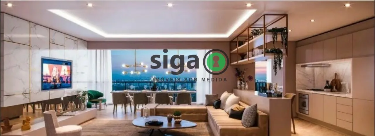 Foto do imóvel Apartamento à venda no Brooklin de 100m² com 2 suítes e 2 vagas em São Paulo