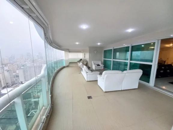 Imagem Apartamento Alto Padrão - à Venda - 4 suítes - Vista Mar - Gonzaga/Santos