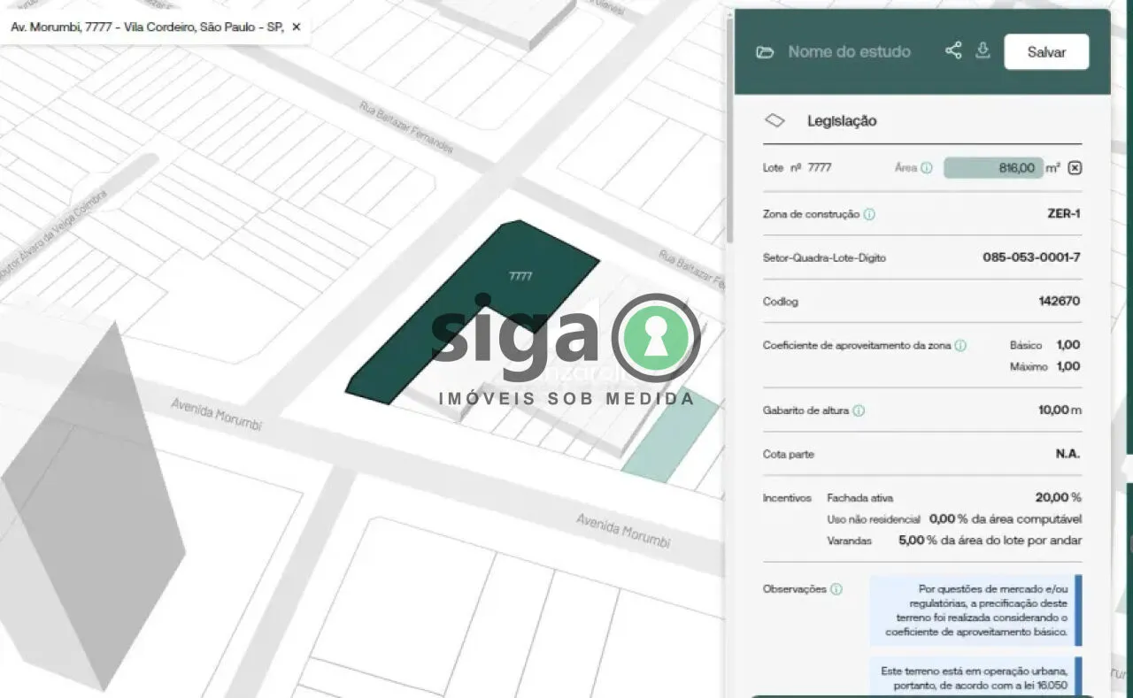 Imagem Terreno de Esquina com 700m² na Av. Morumbi Brooklin | Venda ou Locação