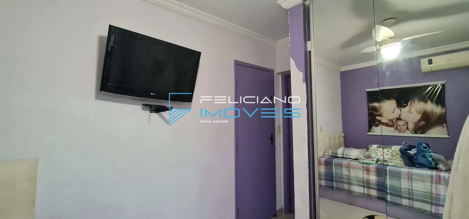 Imagem Apartamento com 3 dorms, Ocian, Praia Grande - R$ 700 mil, Cod: 1574