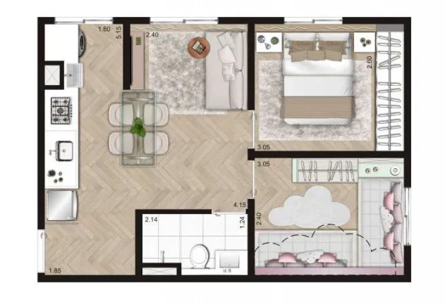 Imagem Apartamento com 2 Quartos à Venda, 40 m² em Jardim Santo Antônio - São Paulo