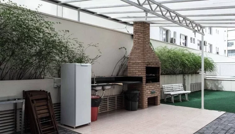 Imagem Flat disponível para venda no Condomínio Edifício Moema Loft, com 45m², 1 dormitório e 1 vaga de garagem
