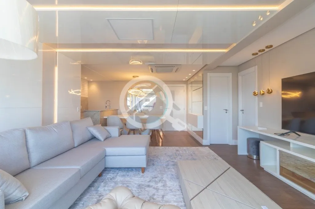 Imagem Apartamento mobiliado, 99 m² de area privativa, sacada integrada, finamente decorado com uma vista ...