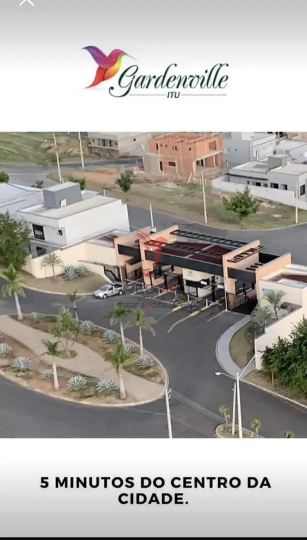Imagem Lote plano, de esquina, a venda no Condominio Garden Ville em Itu