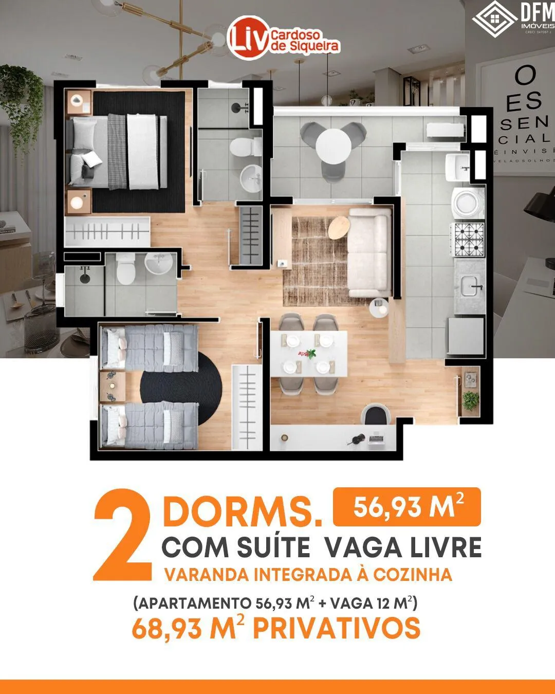Imagem Apartamento com 2 Dormitorio(s) localizado(a) no bairro Centro em Mogi das Cruzes / Mato Grosso do Sul Ref.:DE609