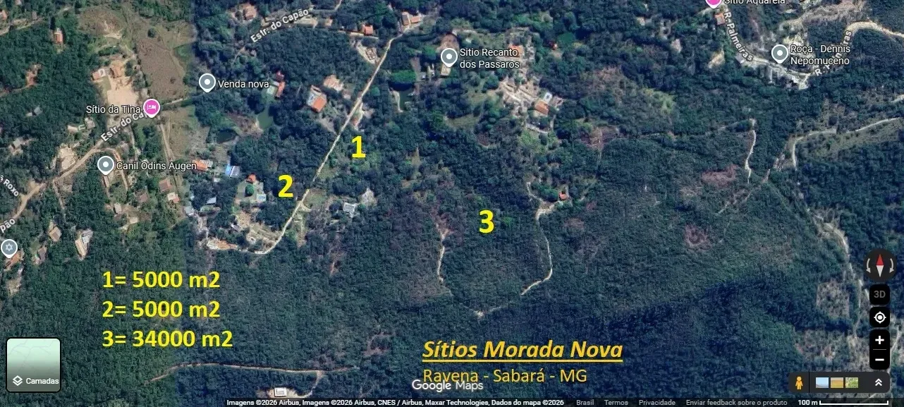 Imagem Chácara com 3 Quartos à Venda, 5.000 m² em Ravena - Sabará