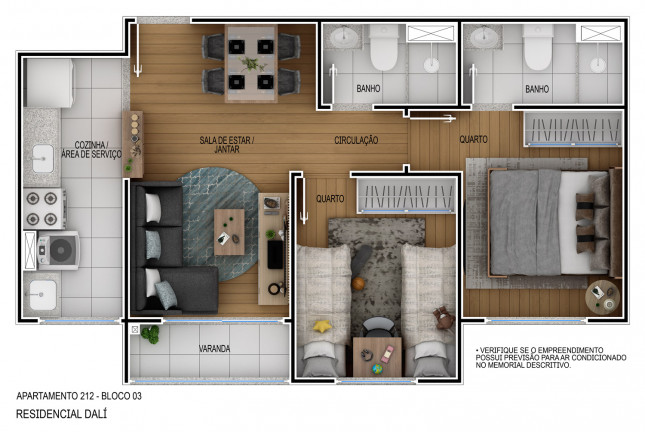 Apartamento com 2 Quartos à Venda, 46 m² em Parque Beira Mar - Duque De Caxias