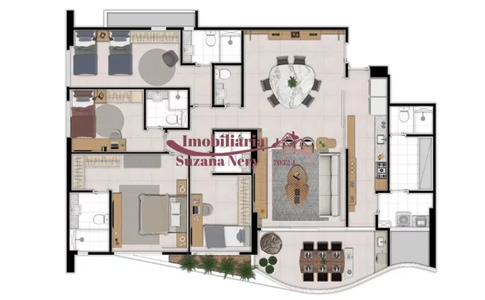 Imagem APARTAMENTO 4 SUITES EM TIROL NO CONDOMÍNIO FLORATA TIROL