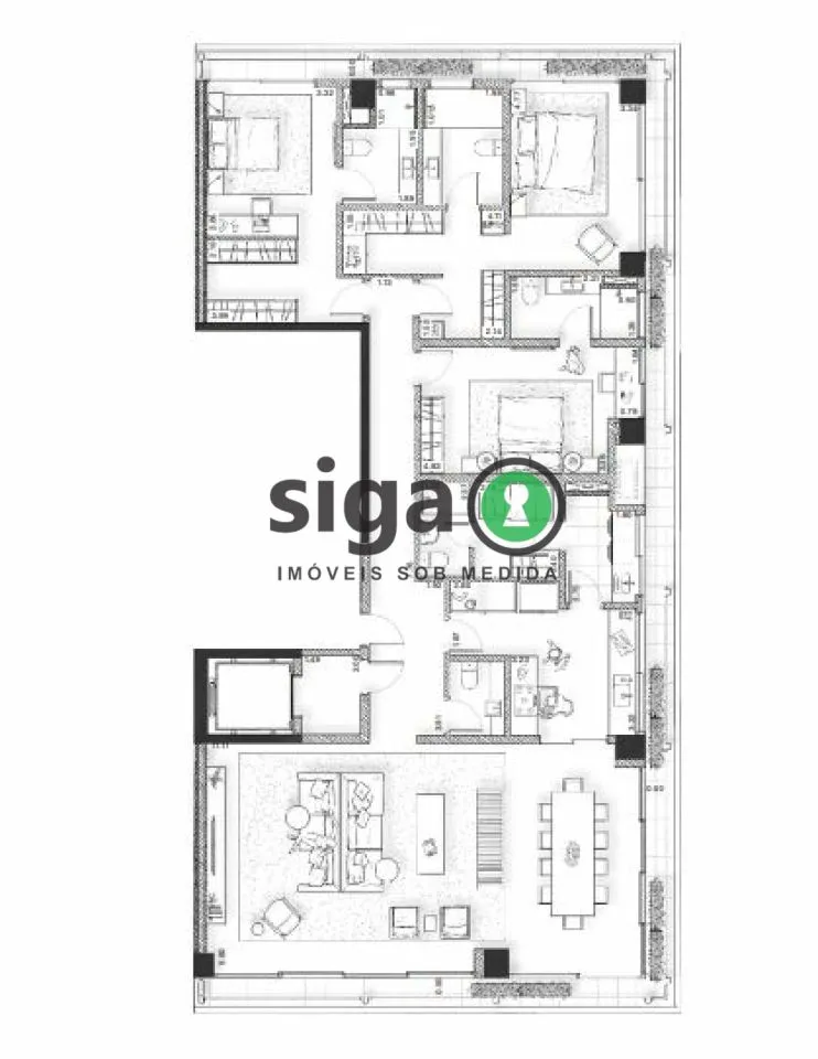 Imagem Apartamento para venda no Itaim Bibi 03 suites, São Paulo - SP