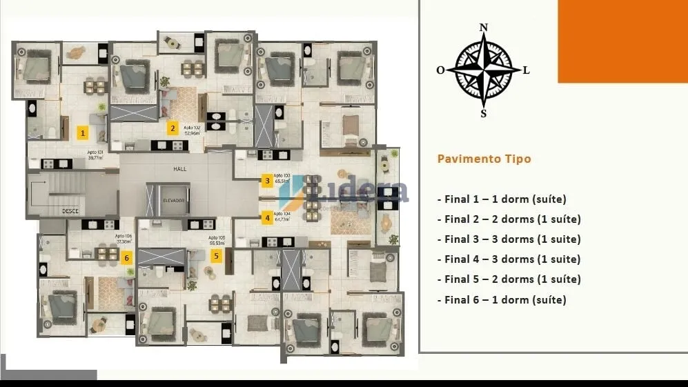 Imagem Apto - 2 Quartos - 1 Suítes - 53m² - Formosa, Cabedelo/PB