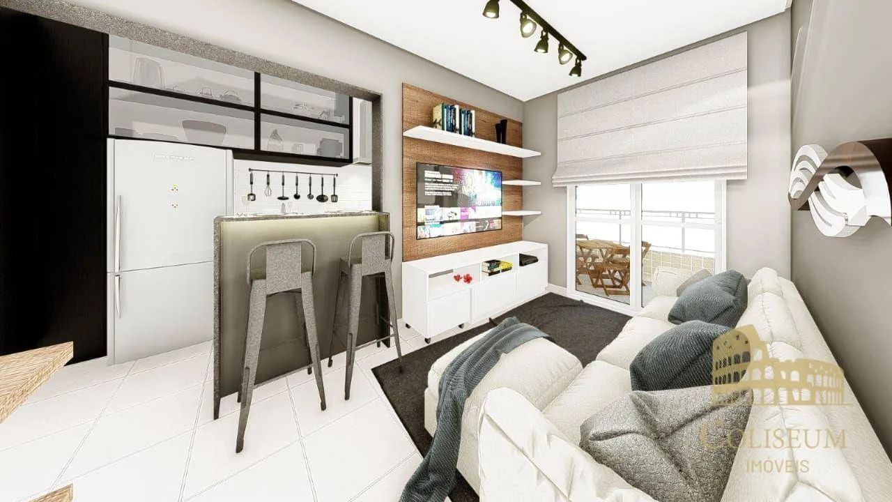 Imagem Apartamento com 1 dormitório à venda, 46 m² por R$ 240.000,00 - Vilamar - Praia Grande/SP