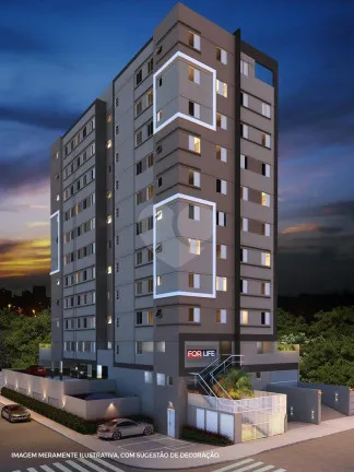 Foto do imóvel Apartamento com 2 Quartos para Alugar, 42 m² em Vila Valparaíso - Santo André