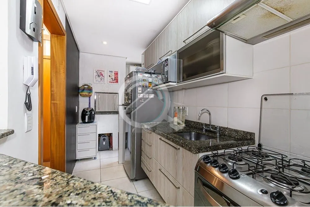 Imagem Apartamento mobiliado, 2 dormitórios, 1 suíte, churrasqueira, vaga dupla. Localizado no bairro Pet...